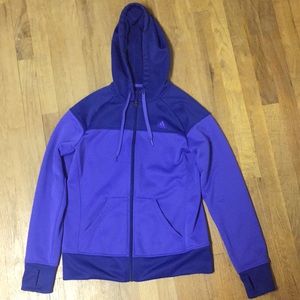Purple adidas women's sweatshirt